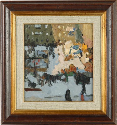 Попов Игорь Александрович. Эскиз к картине «Наш двор»